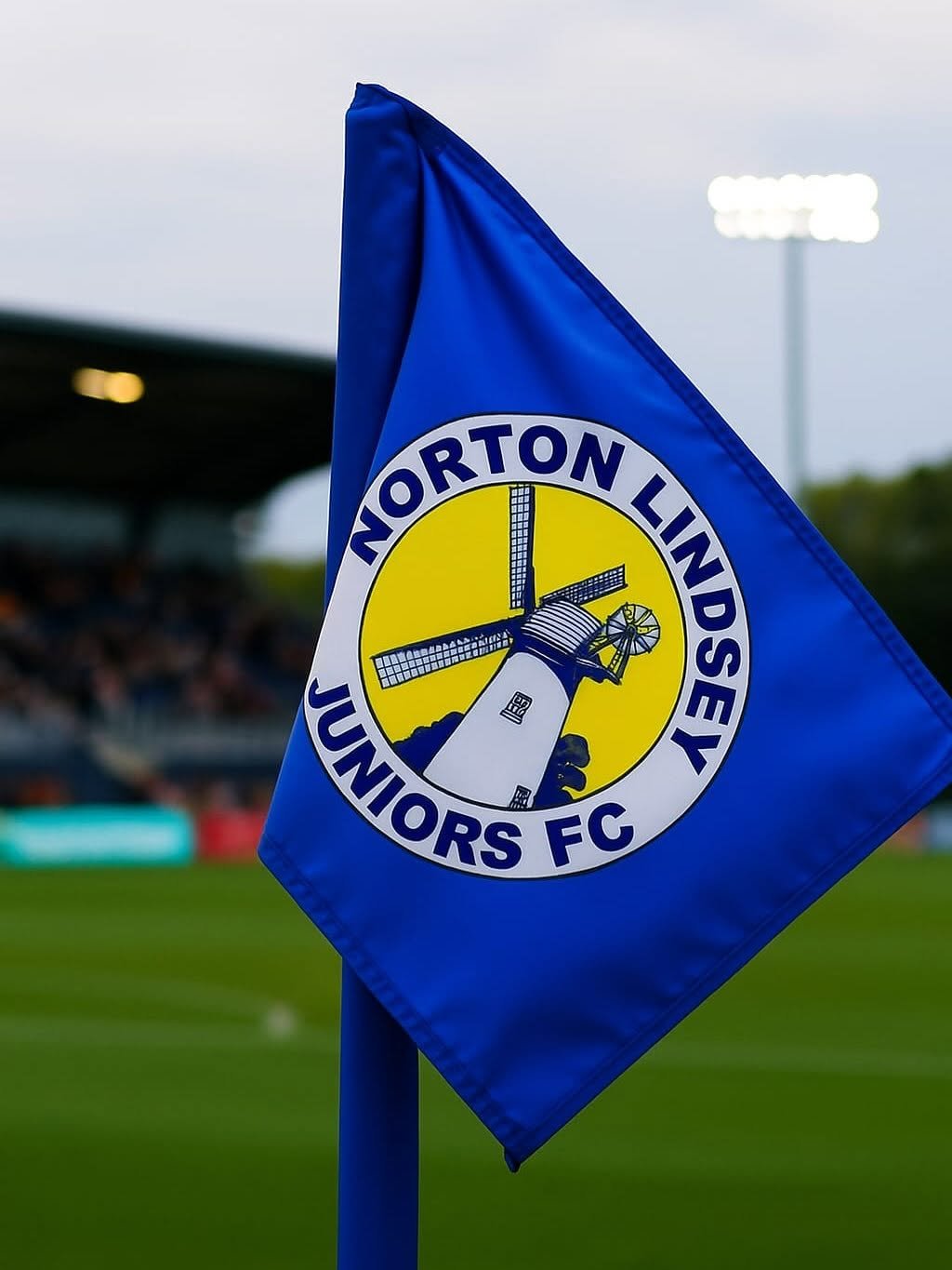 The Norton Lindsey Juniors FC corner flag